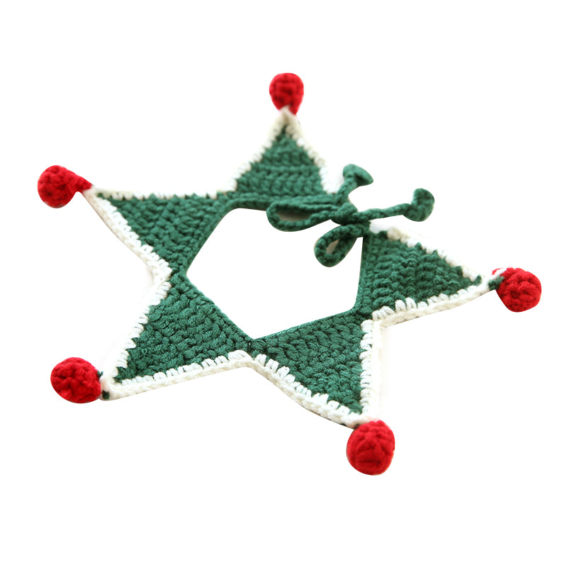 Christmas Pet Accessories - Knitted Hats Collars Bibs Scarves
