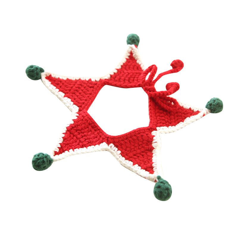 Christmas Pet Accessories - Knitted Hats Collars Bibs Scarves