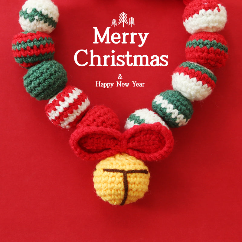 Christmas Pet Accessories - Knitted Hats Collars Bibs Scarves
