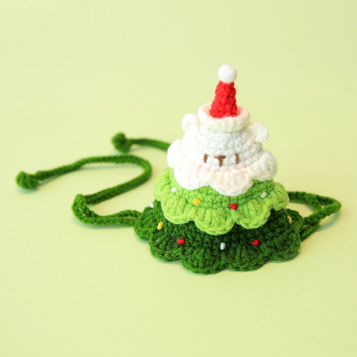 Christmas Pet Accessories - Knitted Hats Collars Bibs Scarves