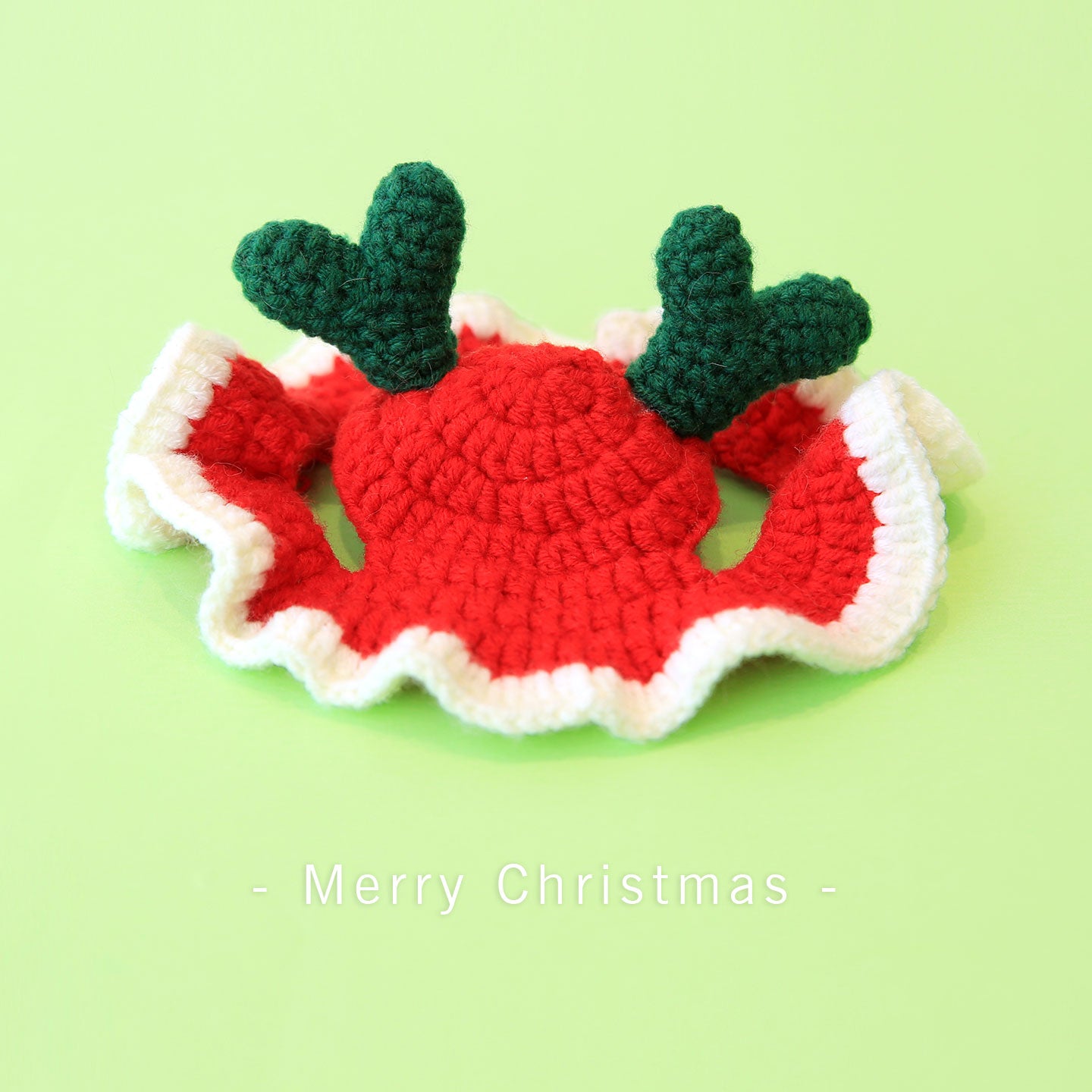 Christmas Pet Accessories - Knitted Hats Collars Bibs Scarves