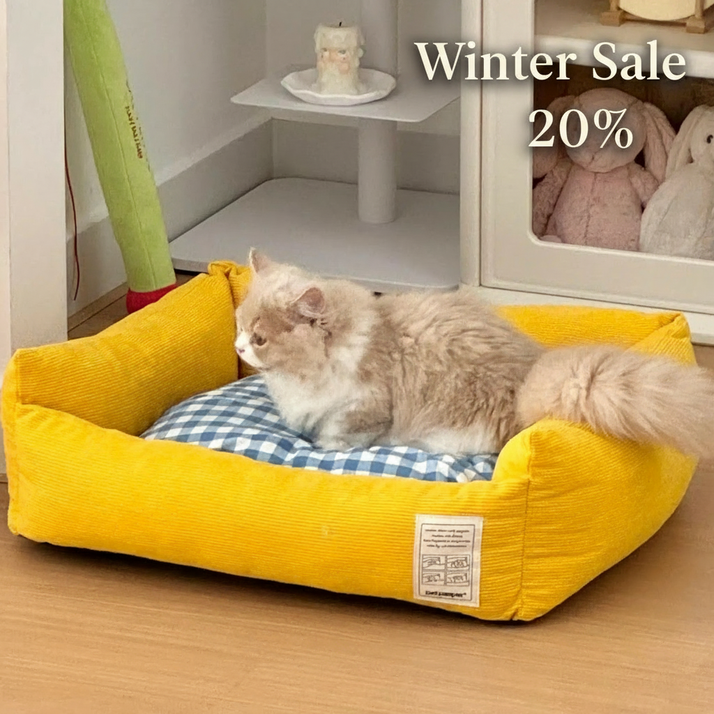 Winter Sale Corduroy Cat Bed